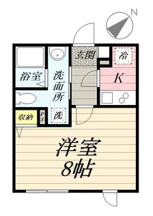 シールーム鵠沼海岸【1階】の間取り