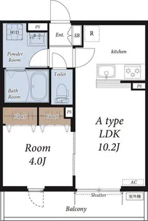 サン湘南海岸【2階】の間取り