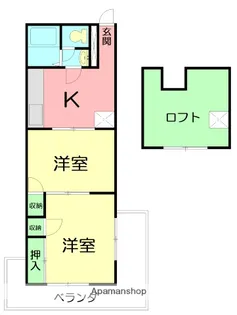 ウィズ茅ヶ崎【2階】の間取り