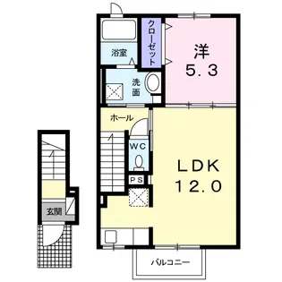 グレイスサイトE【2階】の間取り