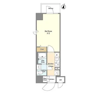 LIME RESIDENCE HIRATSUKA WEST【9階】の間取り