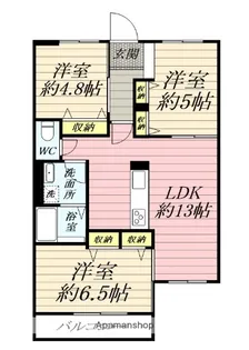ブランメゾンA【2階】の間取り