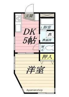 田中ビル【2A号室】の間取り