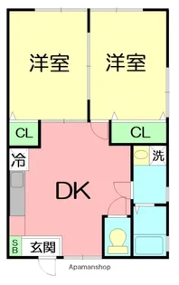 大住コーポ【2階】の間取り