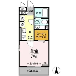 ベルソス高倉 B【2階】の間取り