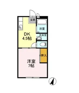 ハイツ ゆう【1階】の間取り