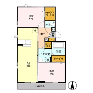 ソレアードA【2階】の間取り
