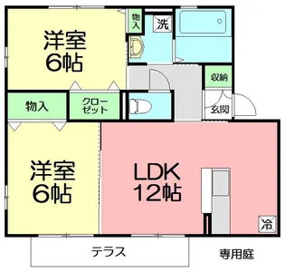 ウィンド東海岸【1階】の間取り