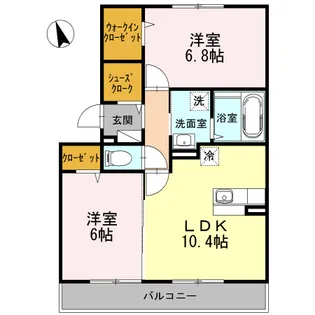 サンティエ【2階】の間取り