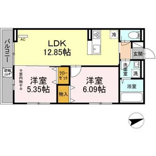 フィールドノエル【3階】の間取り