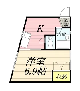 コーポ・オンザピーク【1階】の間取り