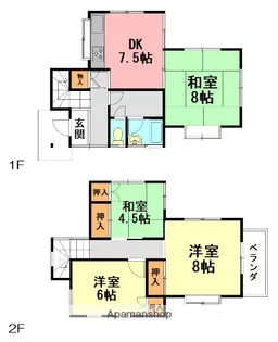 神奈川県秦野市東田原【一戸建】の間取り