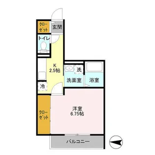 ESPOIR ODAWARA【2階】の間取り