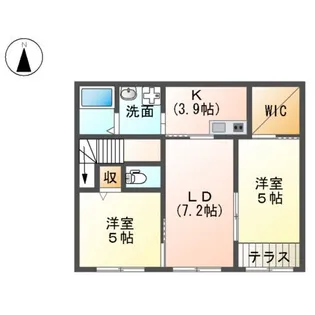 フロレアート大磯【2階】の間取り