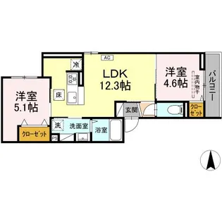 CIELMER湘南【1階】の間取り