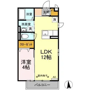 リジェールDONDONA【2階】の間取り