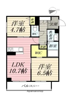 レジデンシア湘南茅ヶ崎【1階】の間取り