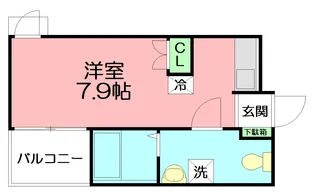 ベイルーム長後【2階】の間取り