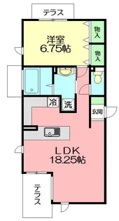 EDDI’S PLACE【1階】の間取り