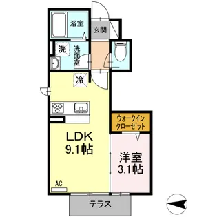 コート エム【1階】の間取り