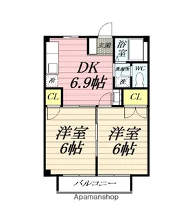 第一もりひさハイツ【2階】の間取り