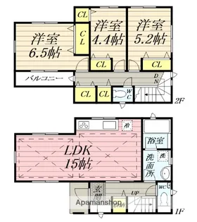 神奈川県茅ヶ崎市萩園【一戸建】の間取り