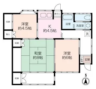 神奈川県平塚市東八幡1丁目【一戸建】の間取り