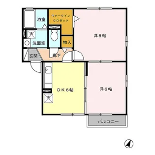 ラズベリーハイム【2階】の間取り