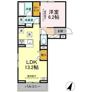 ビラフランカ【1階】の間取り