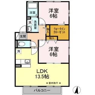 ガーデンヒルズ WEST【2階】の間取り