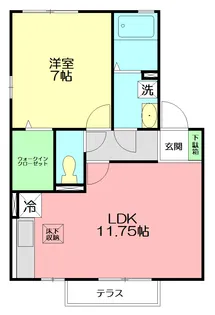 プリマベーラ・ユカ A【1階】の間取り