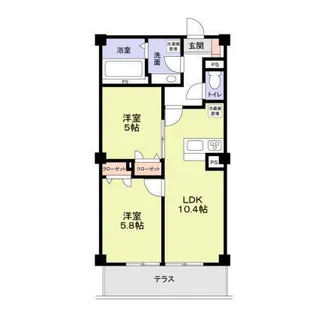 LAPIN湘南【1階】の間取り