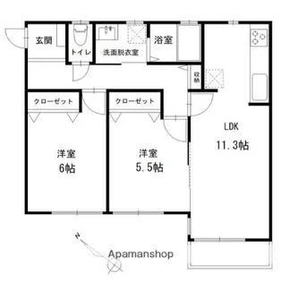 ウィスマ・セントラル【2階】の間取り