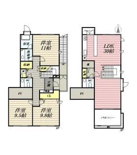 エクレール大磯A棟【2階】の間取り