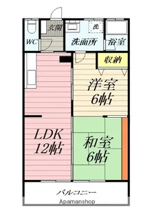 大橙アパート【2階】の間取り
