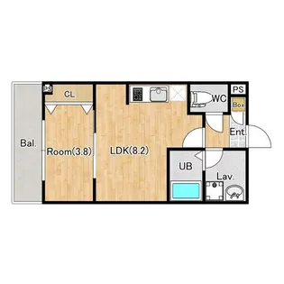 ジーメゾン伊勢原カエルム【1階】の間取り