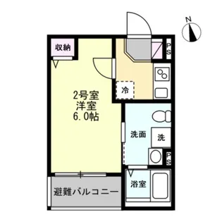 ベイルームDINO桜ヶ丘【2階】の間取り