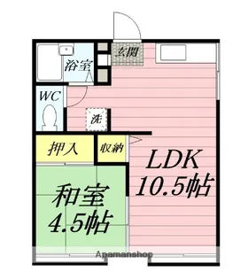 御所ヶ丘アパート【2階】の間取り