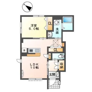 (仮称)大磯町大磯アパート【1階】の間取り
