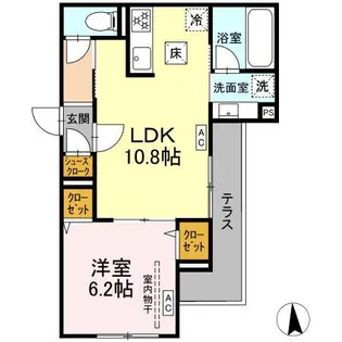 エスペリア栄町【1階】の間取り