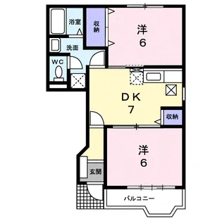 ア・ラ・モードⅡB【1階】の間取り