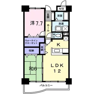 アンソレイエ アオキ【2階】の間取り