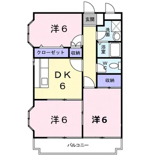 ヌーブエスポワール【2階】の間取り