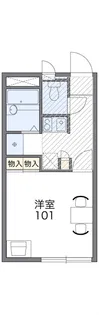 レオパレスエストやわた【1階】の間取り