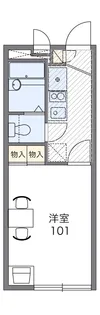 レオパレスピアノハウス【2階】の間取り