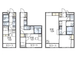 レオパレス湯河原VILLA【2階】の間取り
