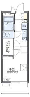 レオパレスエクレールK下大槻【2階】の間取り