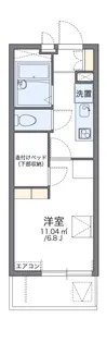 レオパレスオリビア【105号室】の間取り