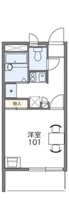 レオパレスISEYA【1階】の間取り