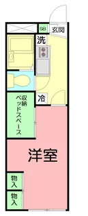 レオパレスハッピネス【1階】の間取り